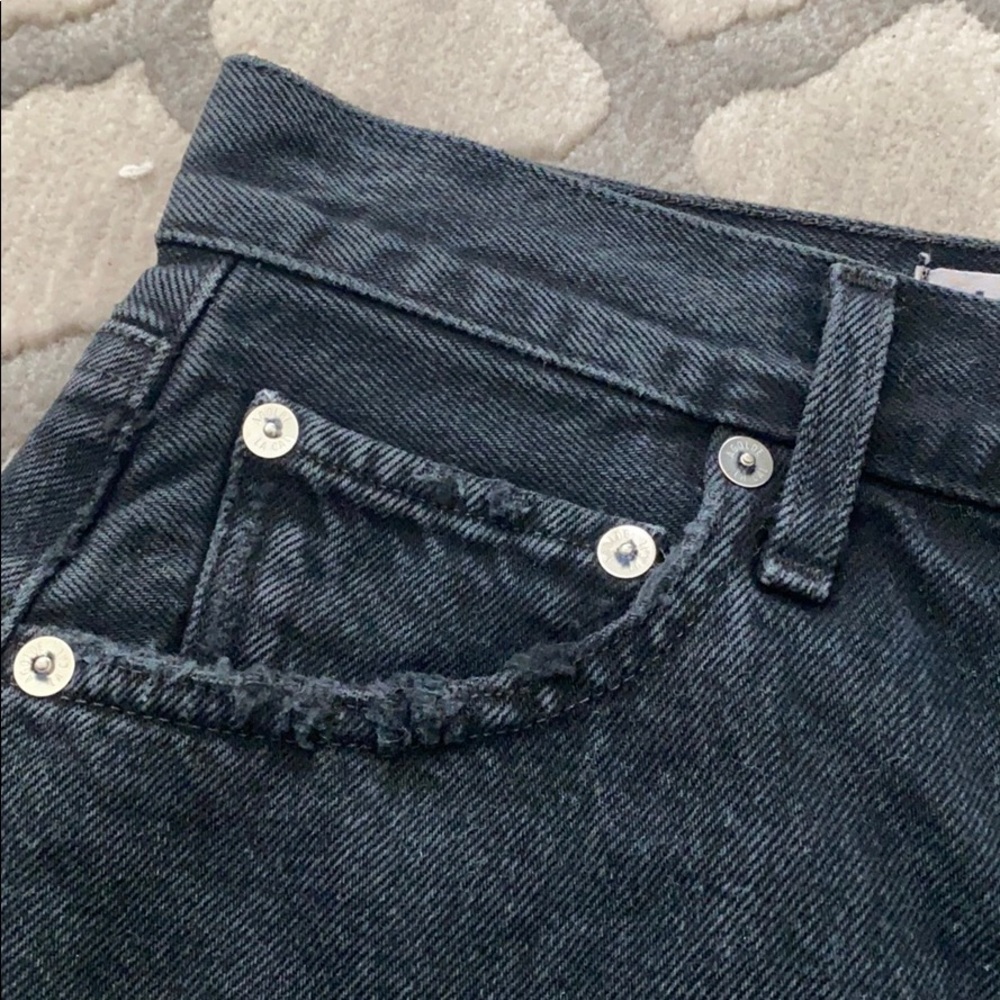 Agolde Black Denim Skirt - Picture 8 of 11